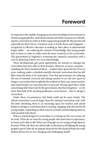 The Secondary Curriculum Design Handbook Preparing Young Children For Their Futures Brian Male Mick Waters