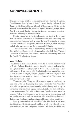 Reading Sex And The City Kim Akass Janet Mccabe Editors