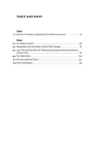 Border Walls Security And The War On Terror In The United States India And Israel Reece Jones
