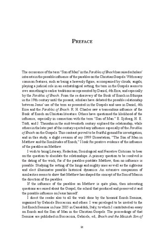 The Son Of Man In The Parables Of Enoch And In Matthew Leslie W Walck