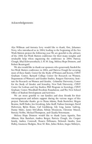 Sex Work Matters Exploring Money Power And Intimacy In The Sex Industry Melissa Hope Ditmore Antonia Levy Alys Willman Editors