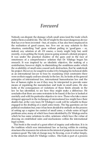 The Arms Trade And International Law Zeray Yihdego