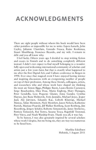 Cybertext Poetics The Critical Landscape Of New Media Literary Theory Markku Eskelinen