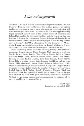 Between Governing And Governance On The Emergence Function And Form Of Europes Postnational Constellation Poul F Kjaer