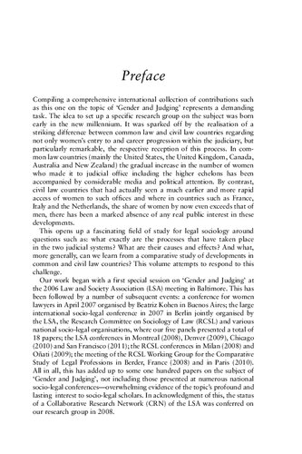 Gender And Judging Ulrike Schultz Gisela Shaw Editors