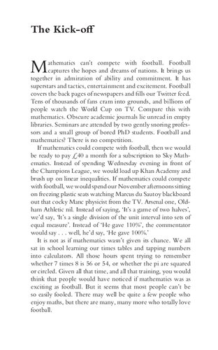Soccermatics Mathematical Adventures In The Beautiful Game David Sumpter