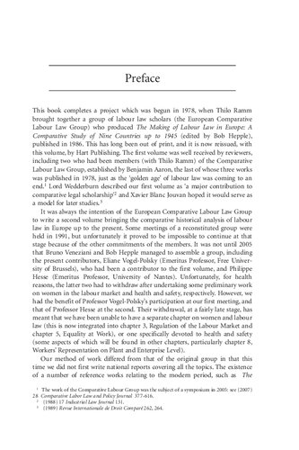 The Transformation Of Labour Law In Europe A Comparative Study Of 15 Countries 19452004 Bob Hepple Bruno Veneziani Editors