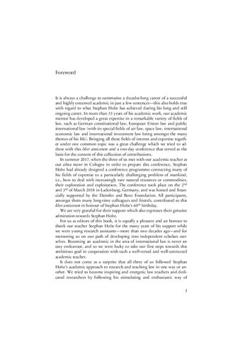 Natural Resources And International Law Developments And Challenges A Liber Amicorum In Honour Of Stephan Hobe Michael Lysander Fremuth Jrn Griebel Robert Heinsch Editors