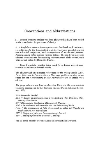 Ten Problems Concerning Providence Jan Opsomer Carlos Steel