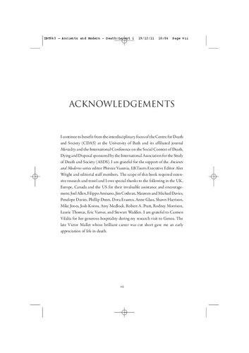 Death Antiquity And Its Legacy Mario Erasmo