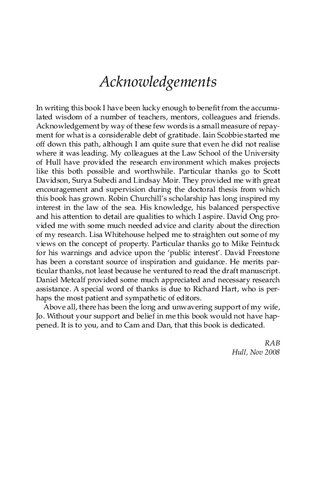 Property Rights And Natural Resources Richard Barnes
