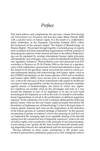 Biotechnologies And International Human Rights Francesco Francioni Editor