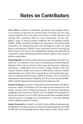 Education And Minorities Chris Atkin