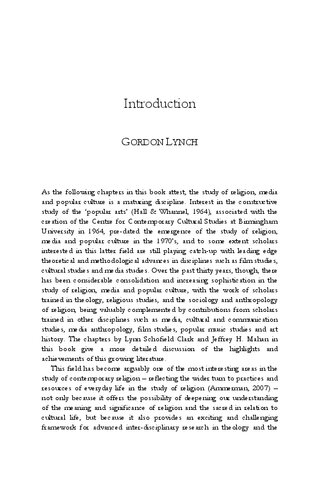 Between Sacred And Profane Researching Religion And Popular Culture Gordon Lynch Editor