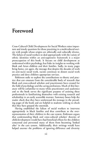 Crosscultural Child Development For Social Workers An Introduction Lena Robinson