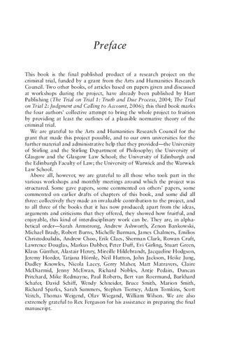 The Trial On Trial Volume 3 Towards A Normative Theory Of The Criminal Trial Antony Duff Lindsay Farmer Sandra Marshall Victor Tadros Editors