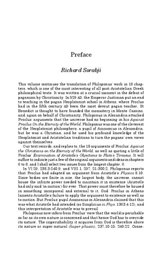 Philoponus Against Proclus On The Eternity Of The World 68 Michael Share