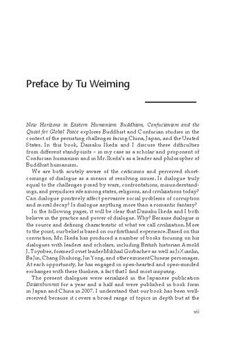 New Horizons In Eastern Humanism Weiming Tu Daisaku Ikeda