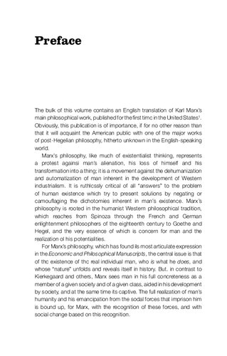 Marxs Concept Of Man Erich Fromm