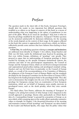 European Penology Tom Daems Dirk Van Zyl Smit Sonja Snacken Editors