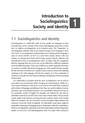 An Introduction To Sociolinguistics Society And Identity Sharon K Deckert Caroline H Vickers