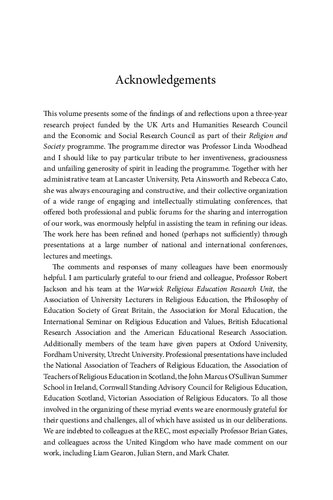 Does Religious Education Work A Multidimensional Investigation James C Conroy David Lundie Robert A Davis Vivienne Baumfield L Philip Barnes Tony Gallagher Kevin Lowden Nicole Bourque Karen Wenell