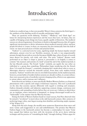 A Cultural History Of Dress And Fashion In The Medieval Age Sarahgrace Heller