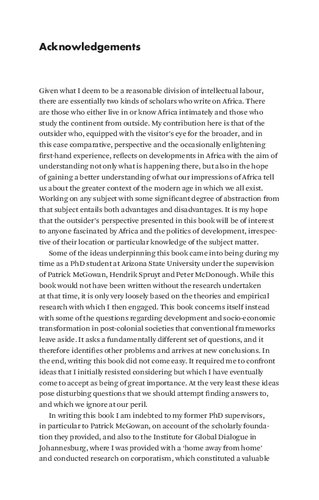 Africas Development Impasse Rethinking The Political Economy Of Transformation Stefan Andreasson