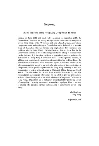 Hong Kong Competition Law Conor Quigley Suzanne Rab