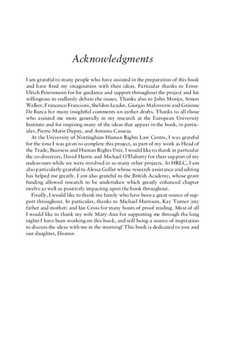 The Human Rights Impact Of The World Trade Organisation James Harrison