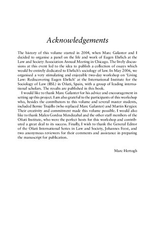 Living Law M L M Hertogh