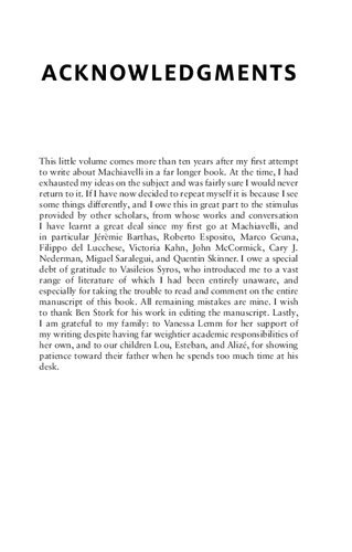 Machiavellis The Prince A Readers Guide Miguel Vatter