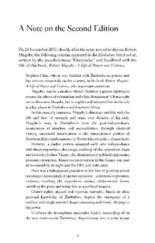 Mugabe A Life Of Power And Violence Stephen Chan