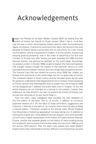 Modern Greece From The War Of Independence To The Present Thomas W Gallant