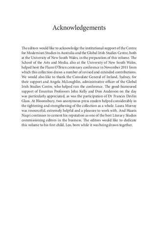 Flann Obrien Modernism Julian Murphet Rónán Mcdonald Sascha Morrell Editors