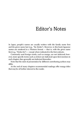 Manga An Anthology Of Global And Cultural Perspectives Toni Johnsonwoods Editor