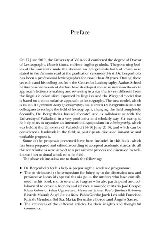 Elexicography The Internet Digital Initiatives And Lexicography Editors Pedro A Fuertesolivera And Henning Bergenholtz