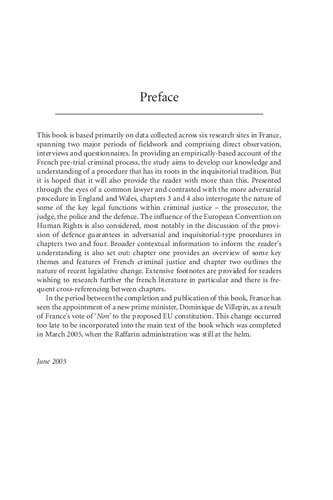 French Criminal Justice A Comparative Account Of The Investigation And Prosecution Of Crime In France Jacqueline Hodgson
