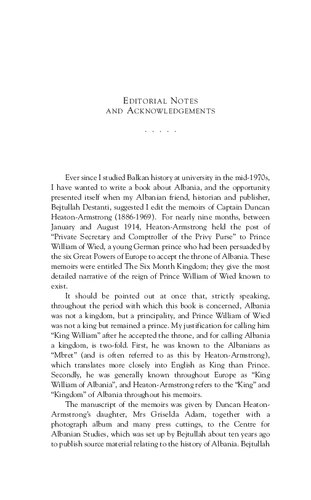 The Six Month Kingdom Albania 1914 Duncan Heatonarmstrong Gervase Belfield Bejtullah Destani Gervase Belfield