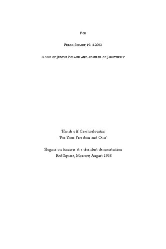 The Triumph Of Military Zionism Nationalism And The Origins Of The Israeli Right Colin Shindler
