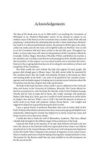 Boethius Consolation Of Philosophy As A Product Of Late Antiquity Antonio Donato