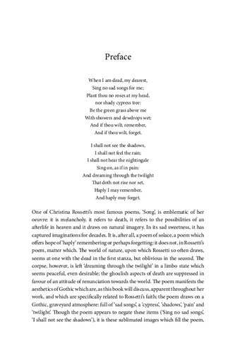 Christina Rossettis Gothic Serena Trowbridge