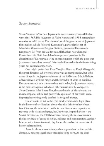 Seven Samurai Joan Mellen