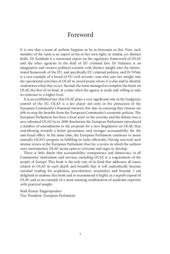 Olaf At The Crossroads Action Against Eu Fraud Constantin Stefanou Simone White Helen Xanthaki