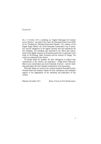 Digital Revolution Challenges For Contract Law In Practice Reiner Schulze Dirk Staudenmayer Editors