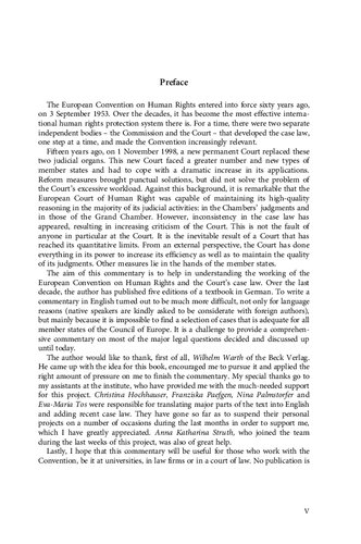 European Convention On Human Rights Commentary Christoph Grabenwarter