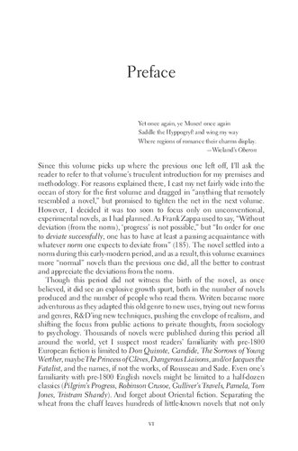 The Novel An Alternative History 1600 To 1800 Steven Moore