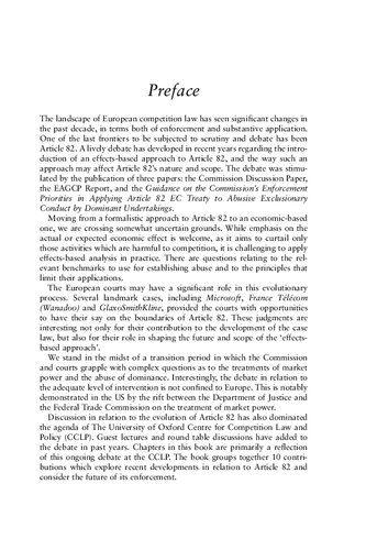 Article 82 Ec Reflections On Its Recent Evolution Ariel Ezrachi Editor