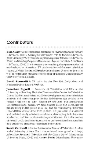 Quality Tv Contemporary American Television And Beyond Janet Mccabe Kim Akass Editors