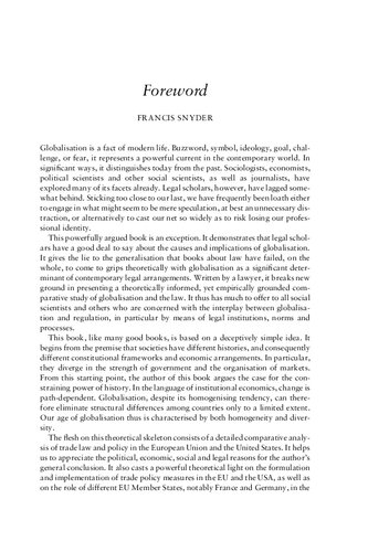 Domestic Structures And International Trade Candido Tomas Garcia Molyneux